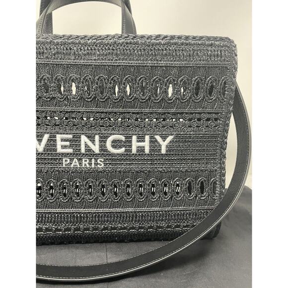 Medium G-Tote shopping bag in laced raffia - Picture 7 of 11